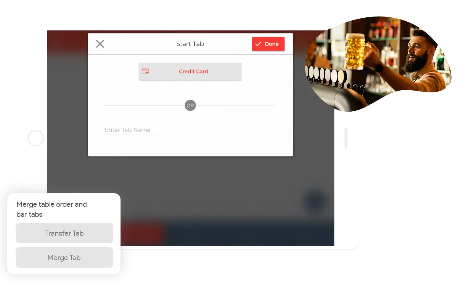 device-bar-tab Bar POS Start Tab