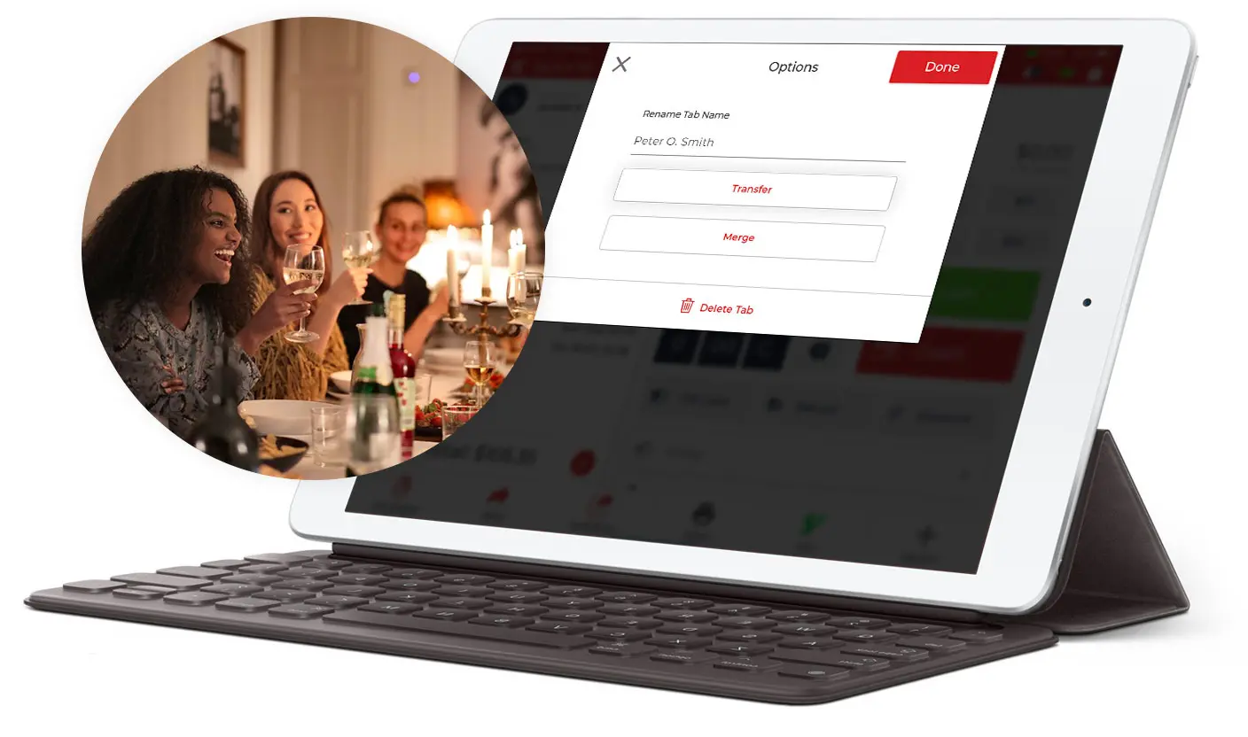 transfer-tables Transfer Tabs to Tables in bar pos
